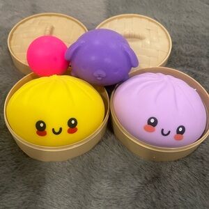 Adorable Squishy Viral Dumplings and Needoh lot of toys